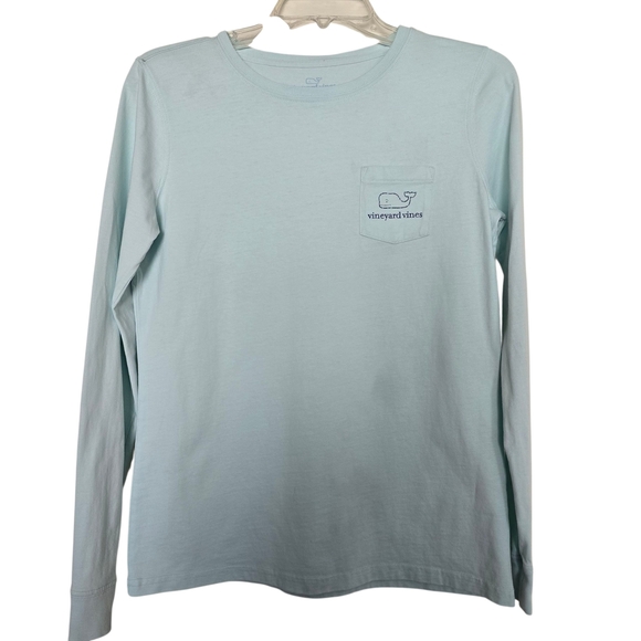 Vineyard Vines Womens Blue Whale Long Sleeve T Shirt - Picture 2 of 2